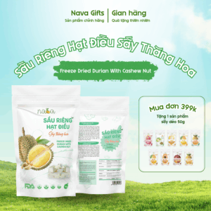 Sầu Riêng Hạt Điều Sấy Thăng Hoa