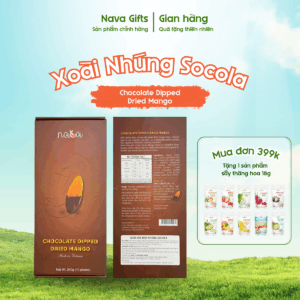Xoài Sấy Dẻo Nhúng Socola Đen 240G