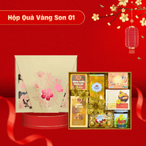 Hộp Quà Vàng Son 01