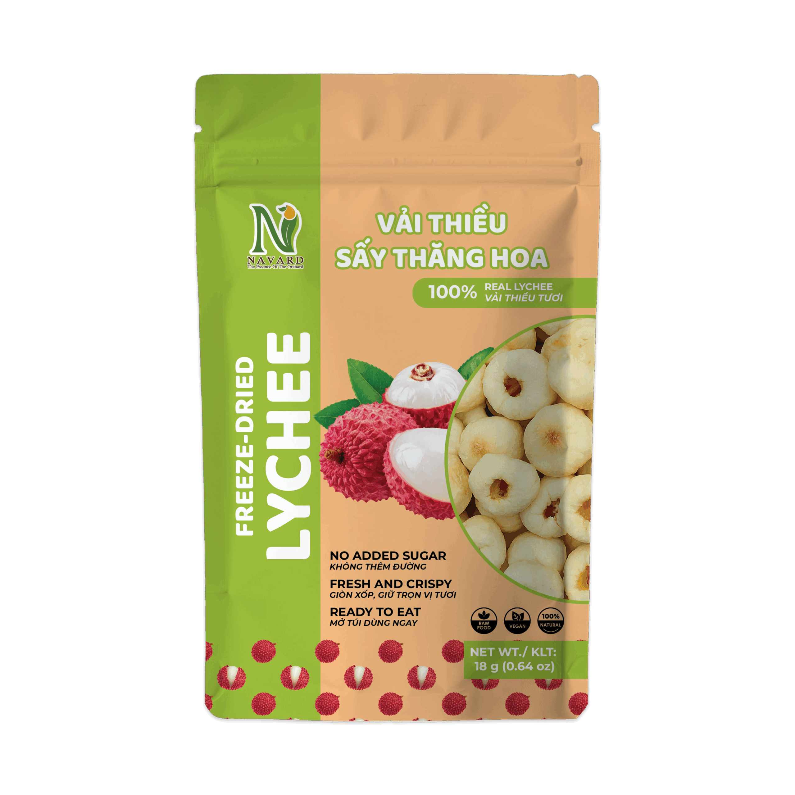 Vải Sấy Thăng Hoa 18g